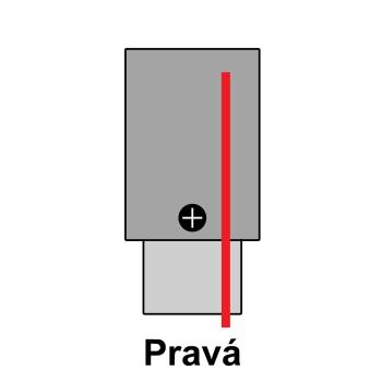 T-LED Koncovka s prívodom pre vstavanú 3F lištu Vyberte variantu: Pravá čierna 105663