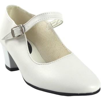 Bienve  Univerzálna športová obuv flamenco dievčenský remienok na topánky-biely  Biela