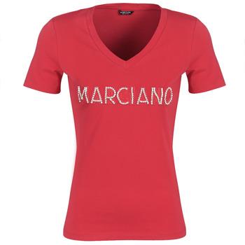 Marciano  Tričká s krátkym rukávom LOGO PATCH CRYSTAL  Červená