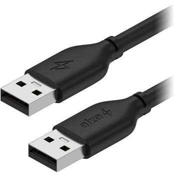 AlzaPower Core USB-A (M) to USB-A (M) 2.0, 3 m čierny (APW-CBAMAM230B)
