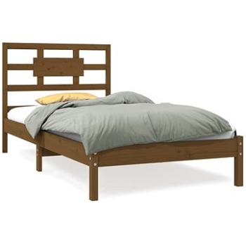 Rám postele medovo hnedý masívne drevo 90 × 190 cm Single, 3105633