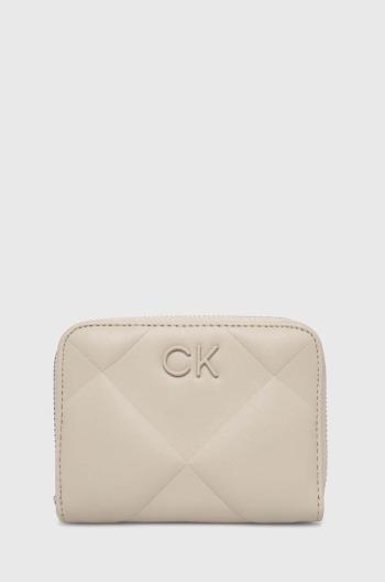 Peňaženka Calvin Klein dámska, béžová farba, K60K611783