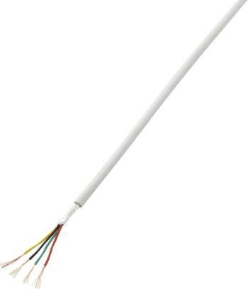 TRU COMPONENTS 1570252 alarmový kábel LiYY 4 x 0.14 mm² biela 50 m