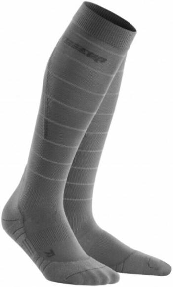 CEP Compression Tall Reflective Grey II Bežecké ponožky