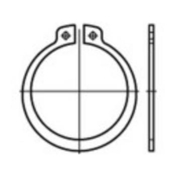 TOOLCRAFT  107731 poistné krúžky Vnútorný Ø: 142 mm   DIN 471   pružinová ocel  1 ks