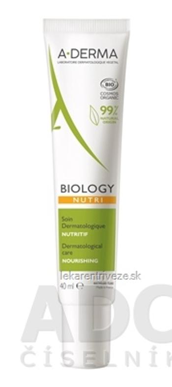 A-DERMA BIOLOGY NUTRI starostlivosť VYŽIVUJÚCA znižuje pnutie pokožky 1x40 ml