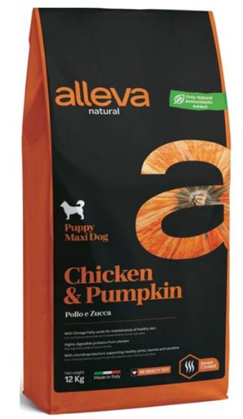 Alleva NATURAL dog puppy maxi chicken & pumpkin 12kg