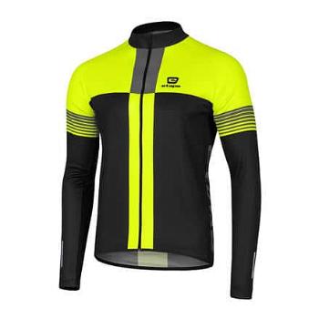 Comfort cyklistický dres černá-žlutá Velikost oblečení: L