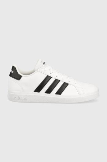 Detské tenisky adidas GRAND COURT biela farba