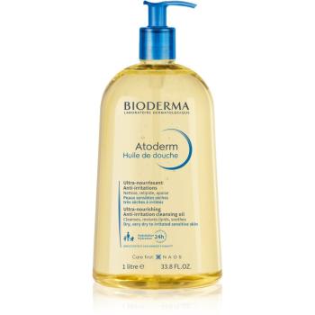 Bioderma Atoderm Shower Oil vysoko výživný upokojujúci sprchový olej pre suchú a podráždenú pokožku 1000 ml