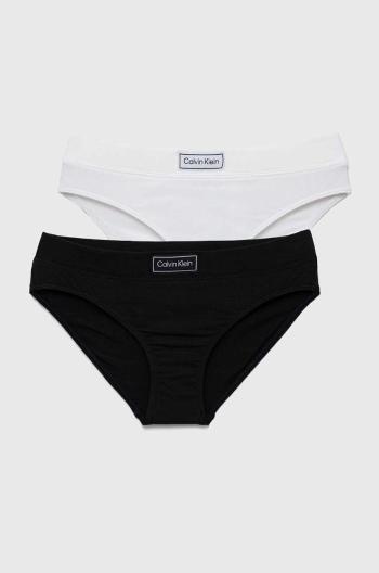 Detské nohavičky Calvin Klein Underwear 2-pak čierna farba