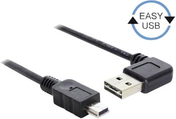 Delock #####USB-Kabel USB 2.0 #####USB-A Stecker, #####USB-Mini-B Stecker 2.00 m čierna pozlátené kontakty, UL certifiká