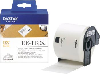 Brother DK-11202 etikety v roli 100 x 62 mm papier  biela 300 ks permanentné DK11202 prepravné štítky