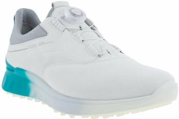 Ecco S-Three BOA Mens Golf Shoes White/Caribbean/Concrete 42