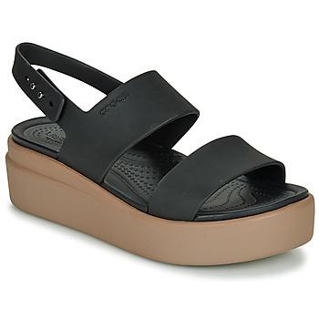 Crocs  Sandále CROCS BROOKLYN LOW WEDGE W  Čierna