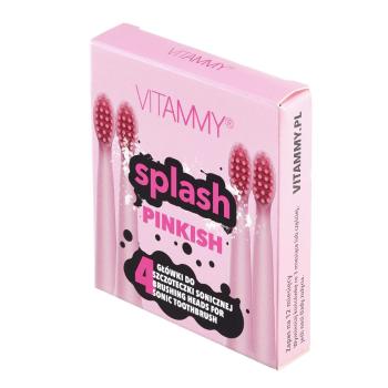 Vitammy SPLASH Náhradné násady na zubné kefky ružová 4 ks