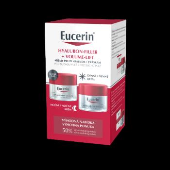 Eucerin Hyaluron-Filler + Volume-Lift Denný krém pre suchú pleť + Nočný krém, 2 x 50 ml