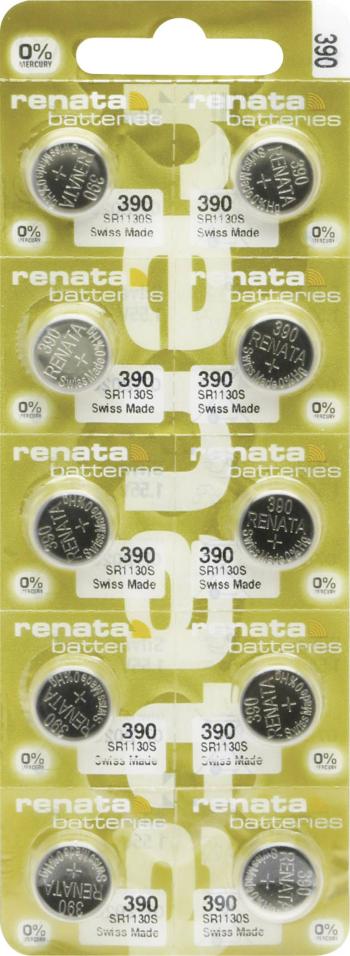 Renata 390.MP-E gombíková batéria  390 oxid striebra 80 mAh 1.55 V 10 ks