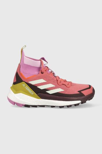 Topánky adidas TERREX Free Hiker 2 dámske, ružová farba,