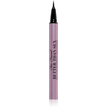 Too Faced Better Than Sex Easy Glide Waterproof Liquid Eyeliner dlhotrvajúci očné linky vo fixe odtieň Black 6 ml