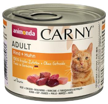 Animonda CARNY® cat Adult hovädzie a kura konzervy pre mačky 6x200g