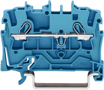 WAGO 2002-1204 priechodná svorka 5.20 mm pružinová svorka Osadenie: N modrá 1 ks