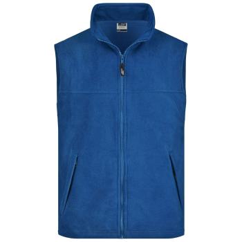 James & Nicholson Pánska fleecová vesta JN045 - Kráľovská modrá | L