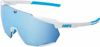 100% Racetrap 3.0 Movistar Team White/HiPER Blue Multilayer Mirror Lens