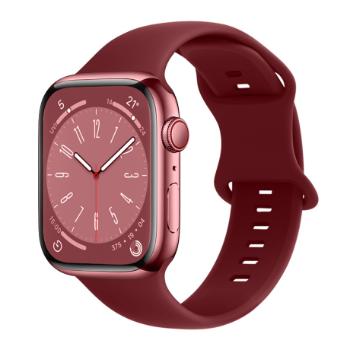 BStrap Smooth Silicone remienok na Apple Watch 38/40/41mm, claret (SAP014C08)