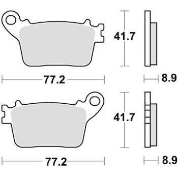 Braking brzdové doštičky (semi-metalická zmes SM1) (2 ks) M501 – 191 (M501-191)