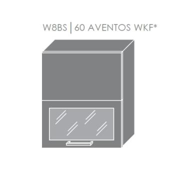 ArtExt Kuchynská linka Brerra - mat Kuchyňa: Horná skrinka W8BS/60 AVENTOS WKF/ rám vo farbe dvierok / korpus grey, lava, biela (ŠxVxH) 60 x 72 x 32,5 cm