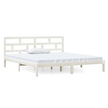 Rám postele biely masívna borovica 140 × 190 cm, 3101199