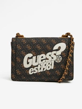 Guess Abey Convertible Xbody Flap Kabelka Hnedá