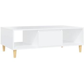 SHUMEE Konferenčný stolík biely 103,5 × 60 × 35 cm drevotrieska, 806013