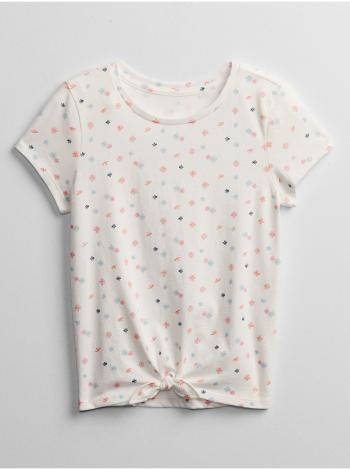 Detské tričko tie-front t-shirt Biela