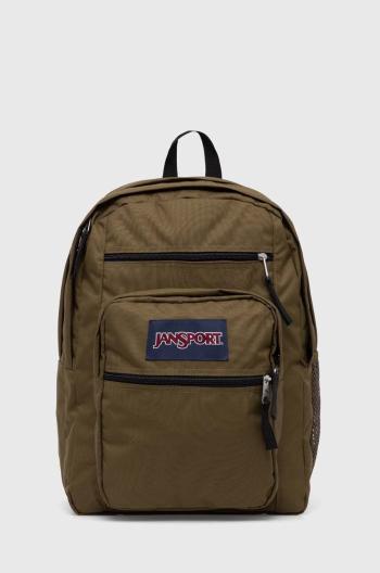 Ruksak Jansport zelená farba, veľký, jednofarebný