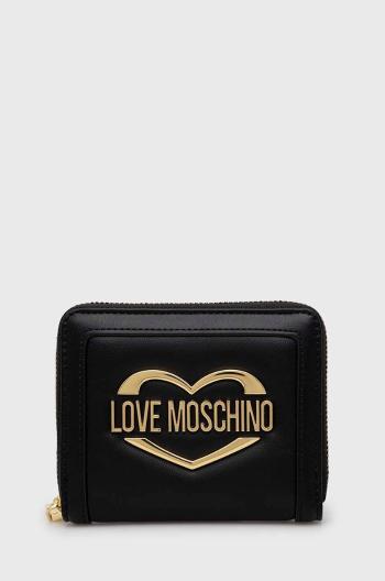 Peňaženka Love Moschino dámsky, čierna farba