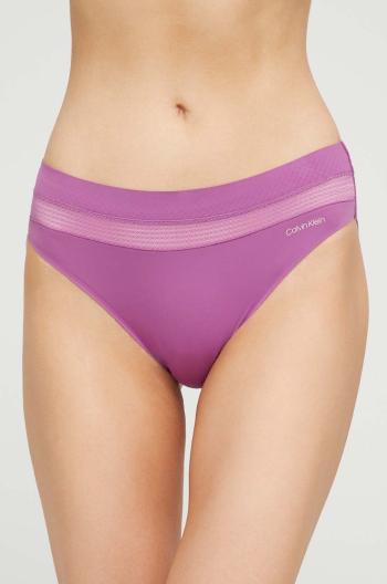 Nohavičky Calvin Klein Underwear fialová farba