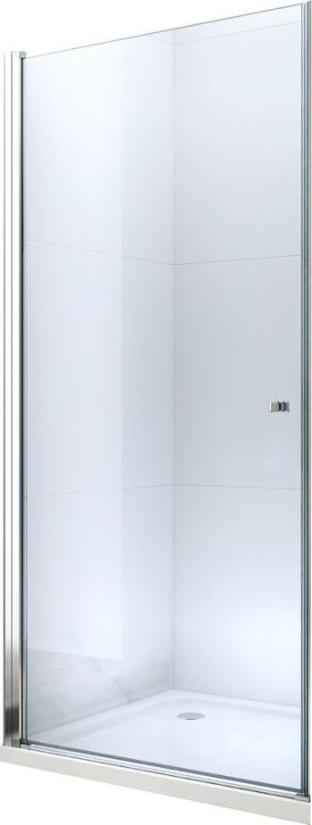 MEXEN - Pretoria sprchové dvere krídlové 90 cm, transparent, chróm sa stenovým profilom 852-090-000-01-00