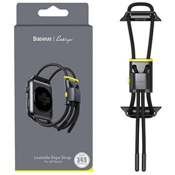 Baseus Lockable Rope Strap pre Apple Watch 38/40/41mm Grey & Yellow (LBAPWA4-AGY)
