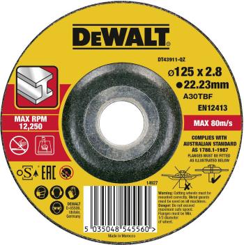 Dewalt DT43911 DT43911-QZ rezný kotúč lomený 1 ks   1 ks