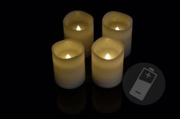Nexos 33487 Dekoratívna LED sada - 4 adventné sviečky - biela