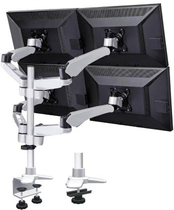 SpeaKa Professional SP-3957076 Flex 4-násobný stolový držiak monitoru  25,4 cm (10") - 68,6 cm (27") výškovo nastaviteľn