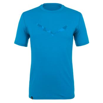 Pánske tričko Salewa pure logo merino responsive Cloisonne blue 28264-8660 S