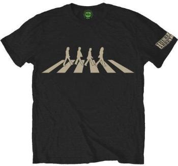 The Beatles Tričko Abbey Road Silhouette Black L