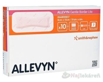 ALLEVYN Gentle Border Lite Krytie na rany 10ks