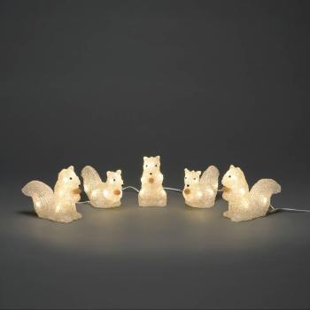 Konstsmide 6287-103 akrylátová postava En.trieda 2021: F (A - G) veverička   teplá biela LED  číra