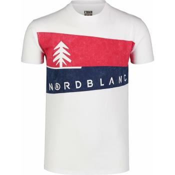 Pánske tričko Nordblanc Graphic biele NBSMT7394_BLA S