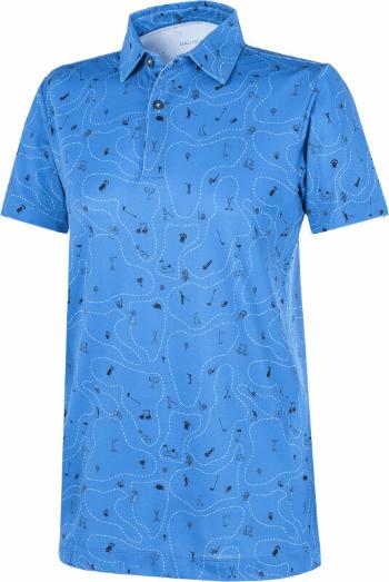 Galvin Green Rowan Boys Polo Shirt Blue/Navy 146/152