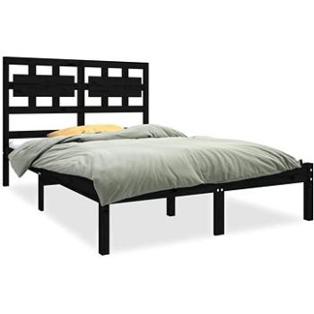 Rám postele čierny masívne drevo 120 × 190 cm Small Double, 3105639